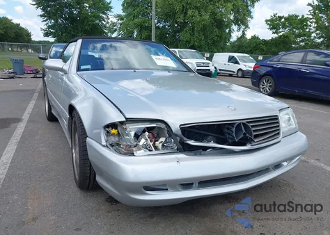 2002 Mercedes-Benz Sl 500 из США, поврежденный, VIN WDBFA68F12F202217
